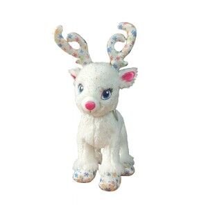 Build A Bear 2019 Snow Magic Glisten White Sparkle Reindeer Plush Stuffed Animal